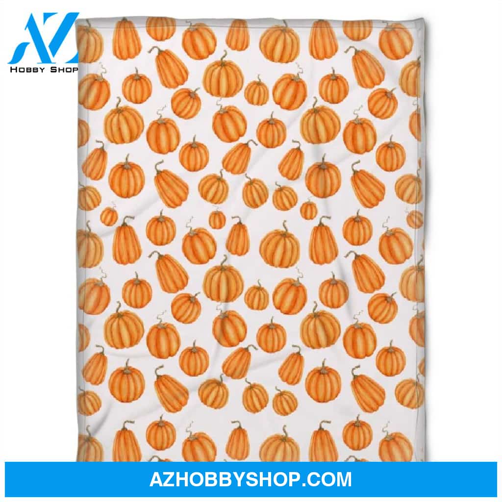 Halloween Kind Of Pumkins Fleece Blanket Halloween Adult Blanket