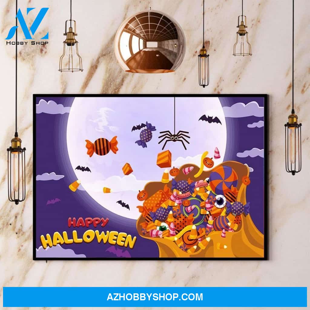 Halloween Party Halloween Gift Canvas And Poster, Wall Decor Visual Art