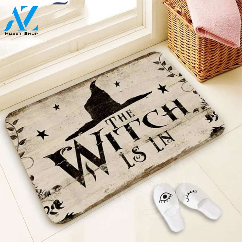 Halloween The Witch Is In Equality Doormat Indoor And Outdoor Mat Entrance Rug Sweet Home Decor Housewarming Gift Gift For Friend Family Stem Feminist