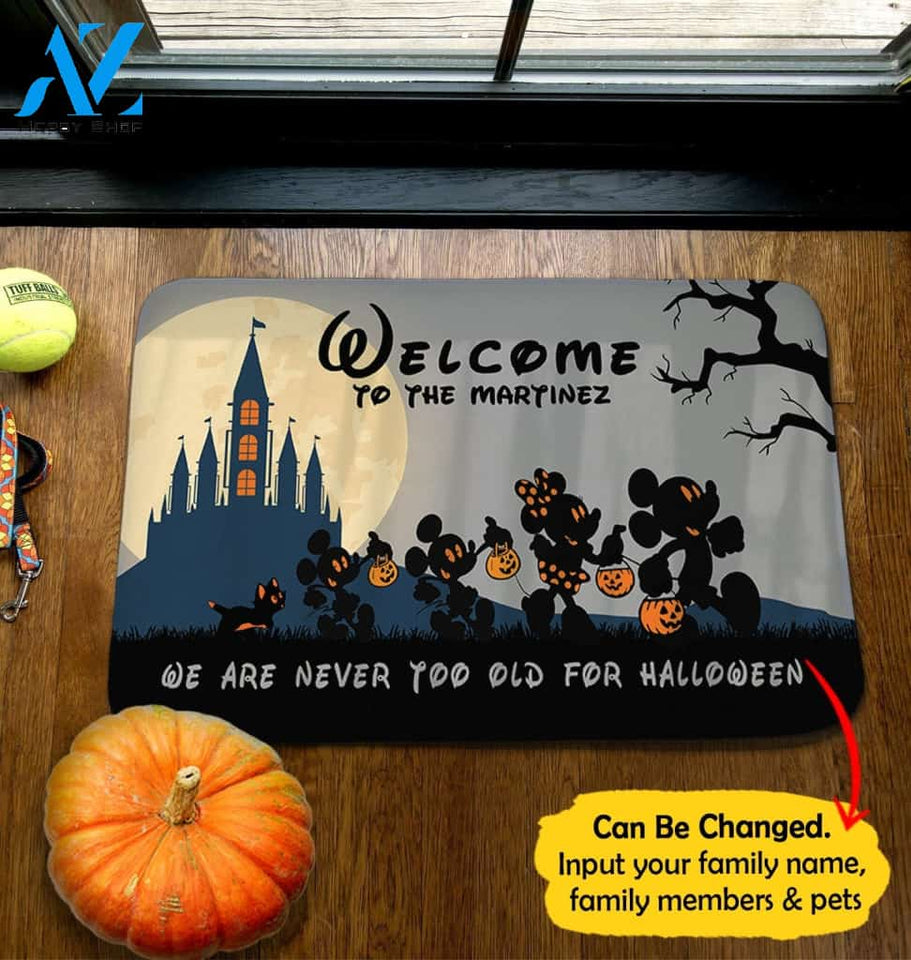 Halloween Walkers Personalized Doormat