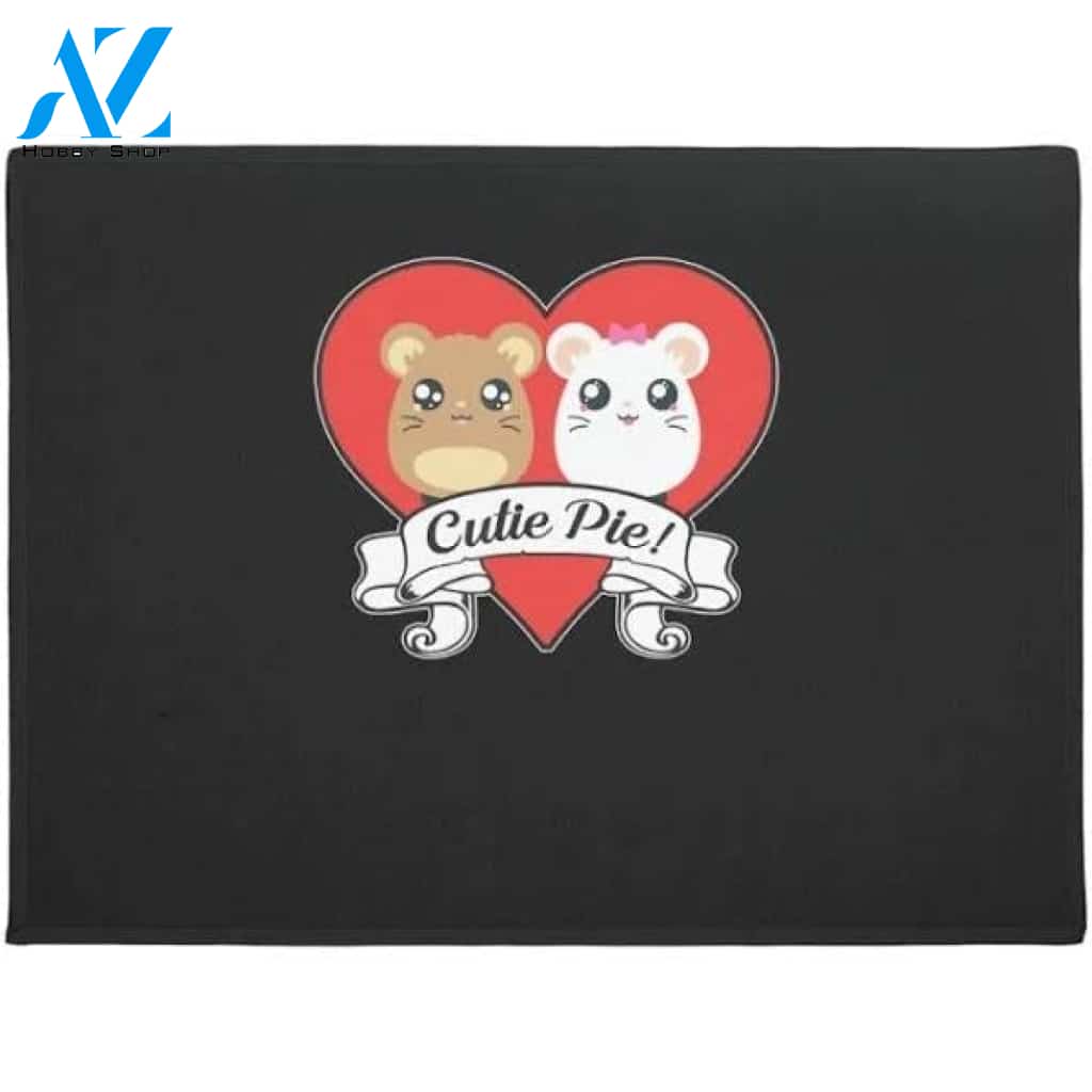 Hamster Cute Pet Love Doormat Funny Welcome Mat Housewarming Gift Home Decor Funny Doormat Gift For Friend
