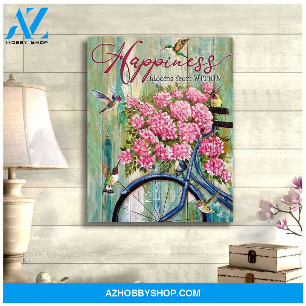 Happiness Hummingbird Canvas Wall Art, Wall Decor Visual Art
