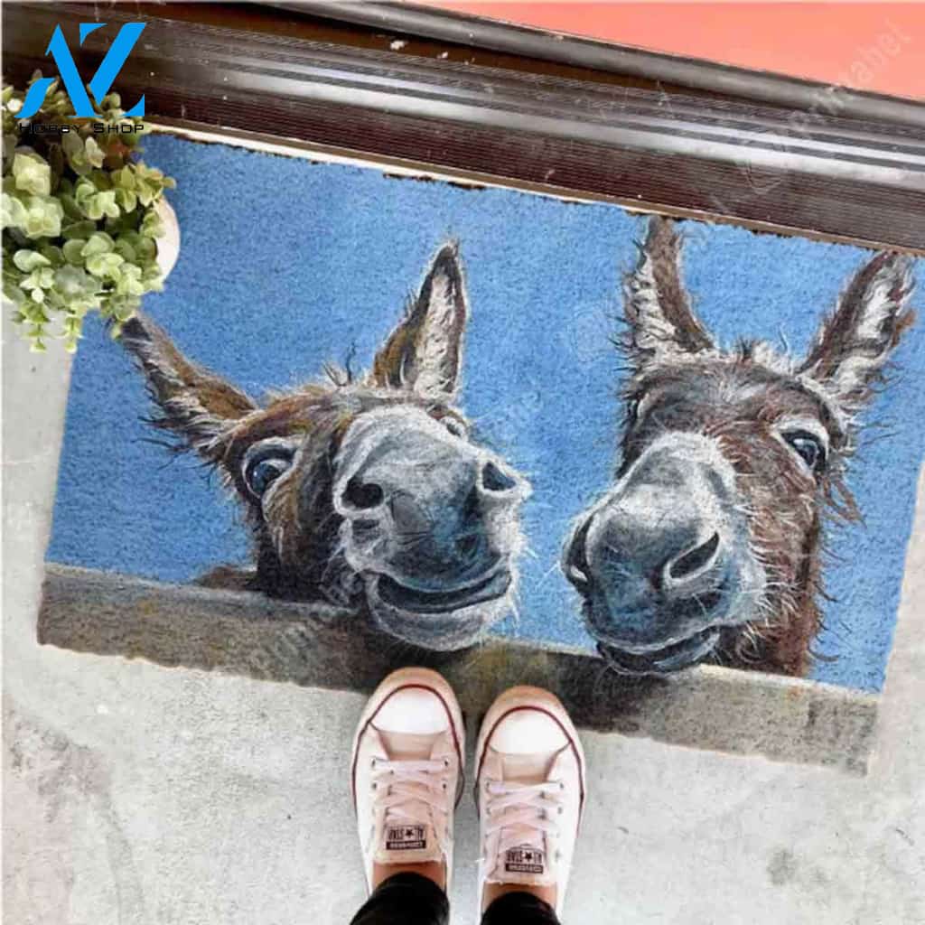 Happy Donkeys CLA1710127D Doormat