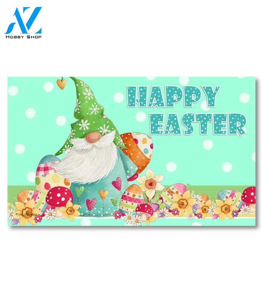 Happy Easter Gnome Doormat - 18" x 30"
