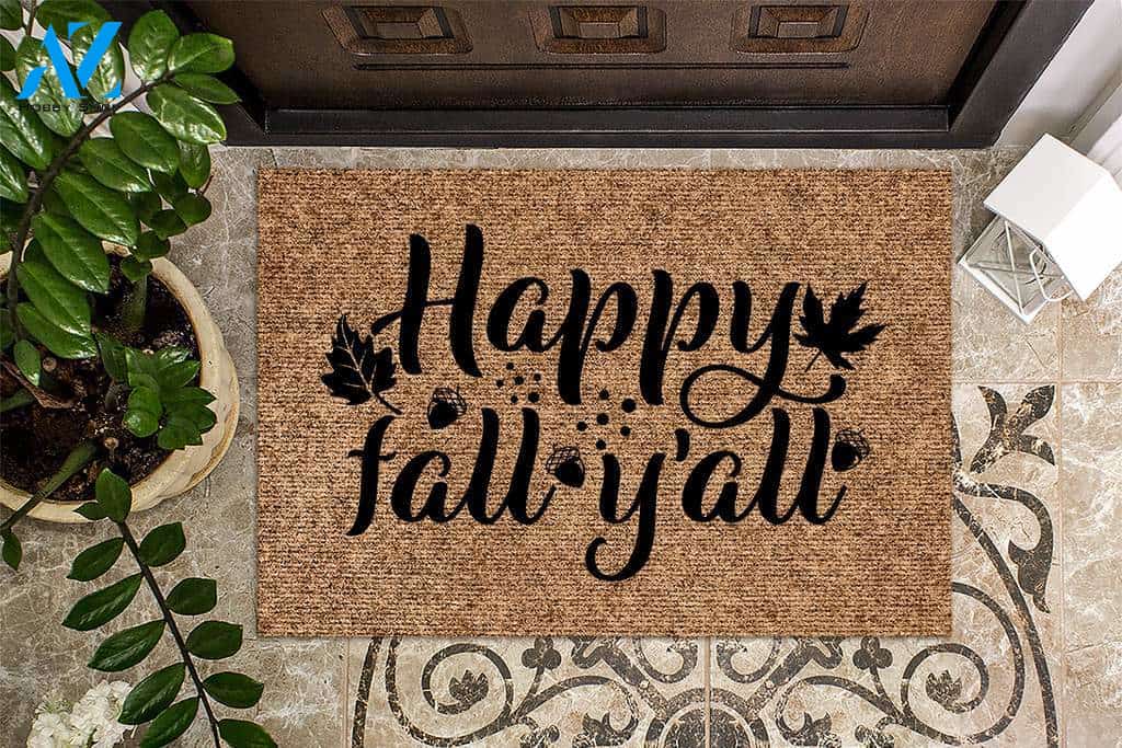 Happy Fall Y'all Doormat
