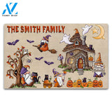 Happy Halloween From The Family Personalized Doormat Vr2, LIHD