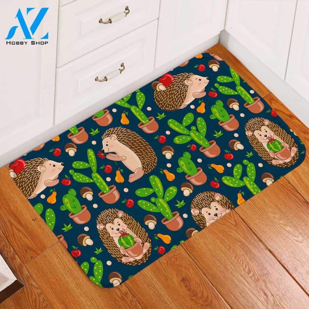 Hedgehogs & Cacti Thorny Door Mat