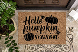 Hello Pumpkin Season Fall Doormat