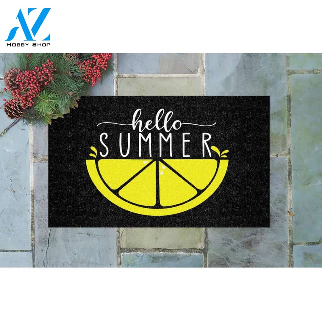 Hello Summer Fruit Doormat Welcome Mat Housewarming Gift Home Decor Funny Doormat Gift For Fruit Lovers Gift Idea For Summer Lovers