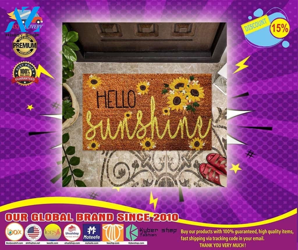 Hello sunshine sunflower doormat – LIMITED EDITION