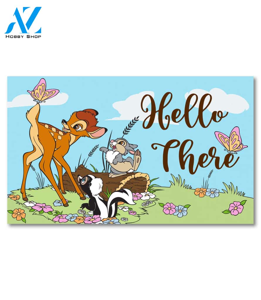 Hello There Bambi Doormat - 18" x 30"