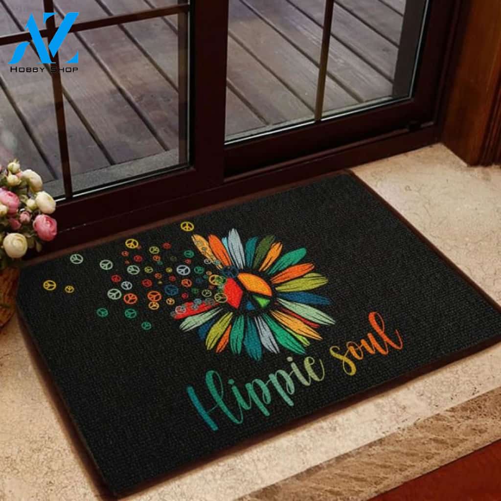 Hippie soul Colorful Flower Doormat