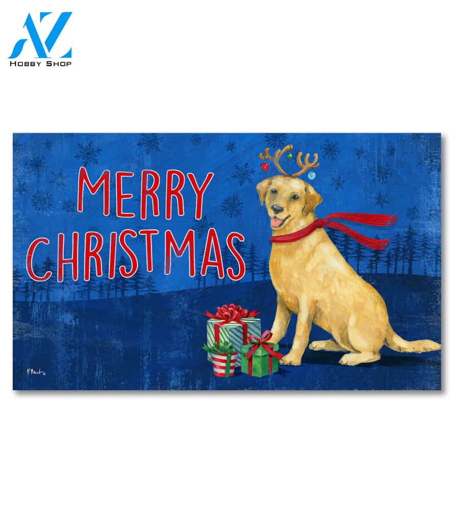 Holiday Golden Dog Doormat - 18" x 30"