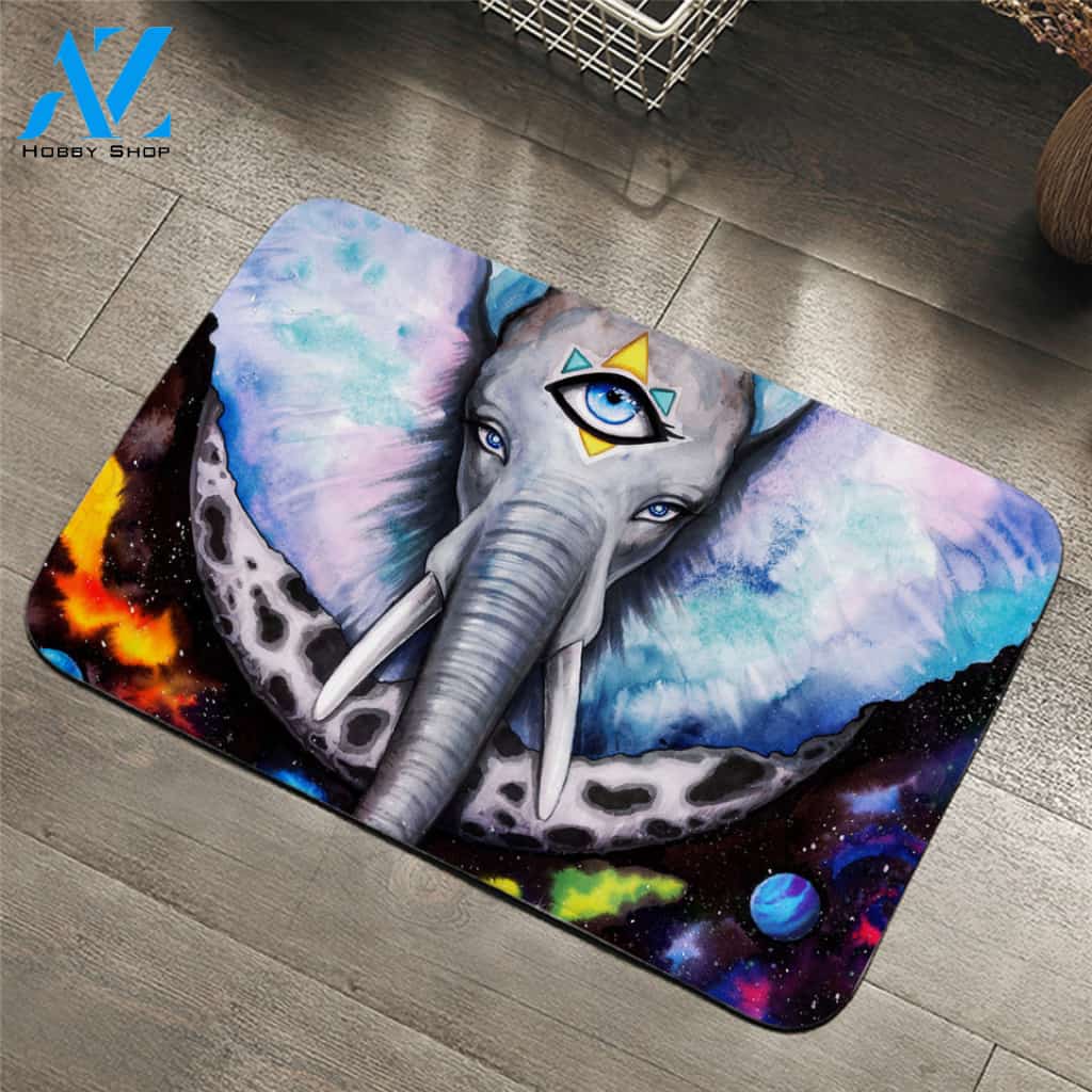 Holy Elephant Door Mat