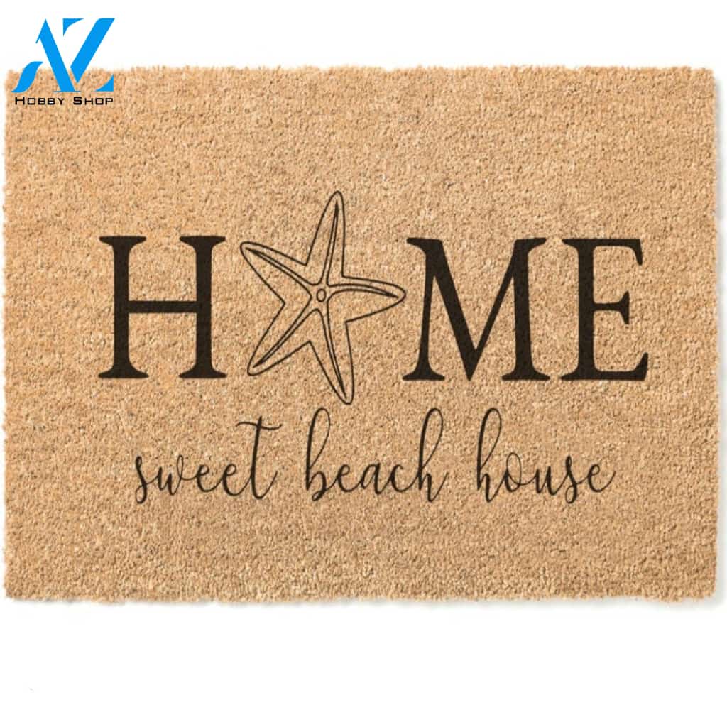 Home Sweet Beach House - Summer Doormat Hunting, Indoor And Outdoor Doormat Warm House Gift Welcome Mat Gift for Friend Family