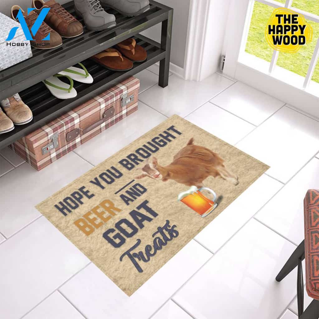 Hope You Bought Beer And Goat Treats Doormat