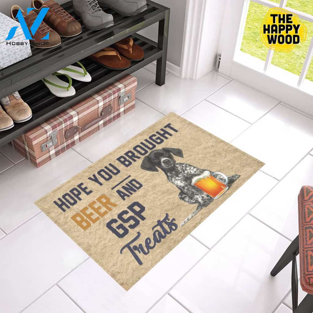 Hope You Bought Beer And GSP Treats Doormat