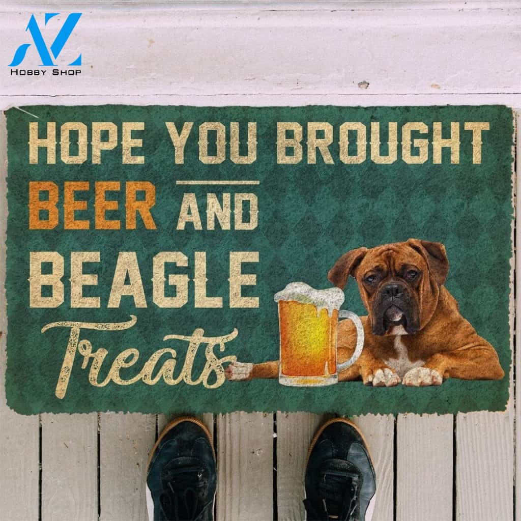 Gearhumans Gearhuman 3D Hope You Brought Beer And Boxer Treats Doormat