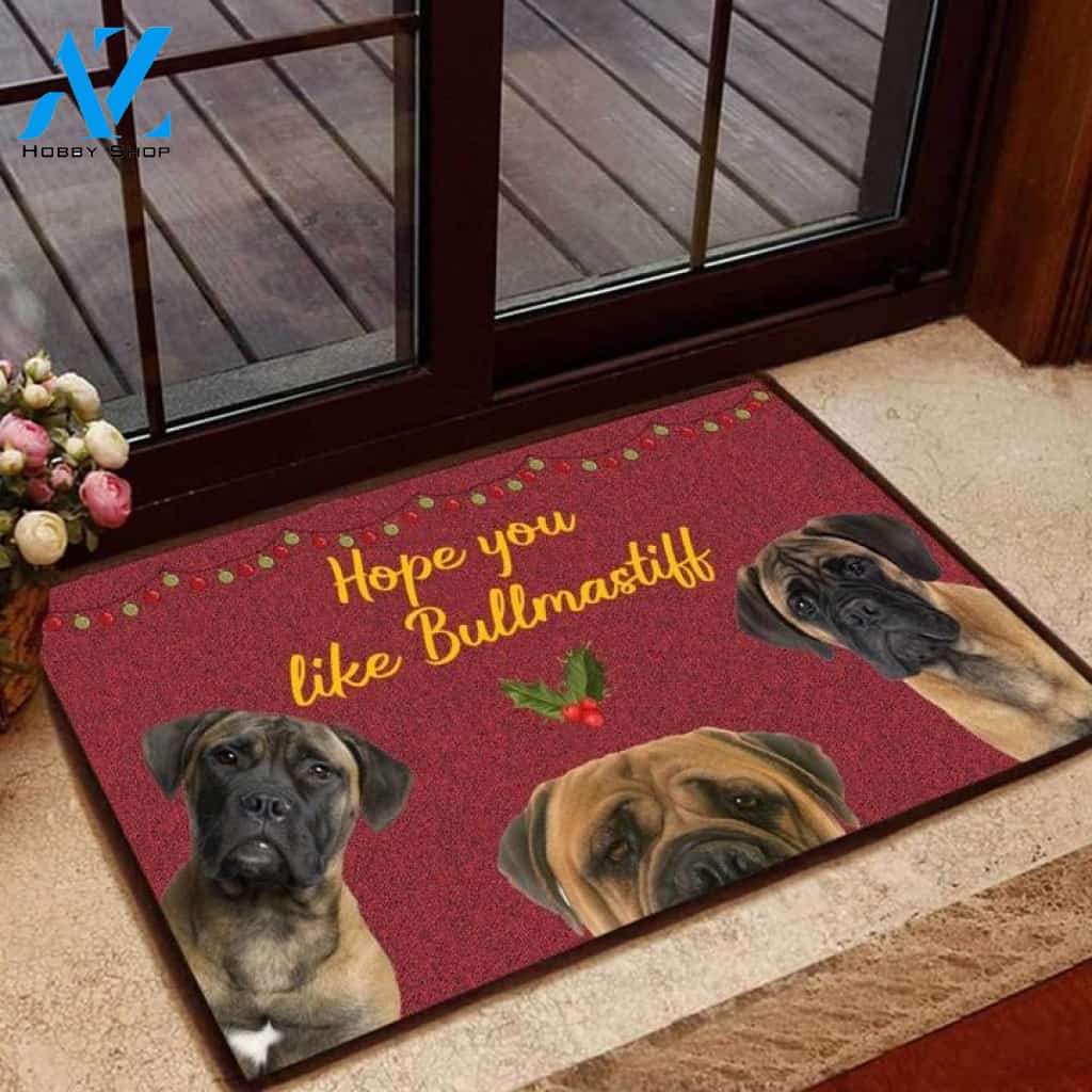 Hope You Like Bullmastiff Doormat Indoor And Outdoor Mat Entrance Rug Sweet Home Decor Housewarming Gift Gift For Friend Family Stem Feminist