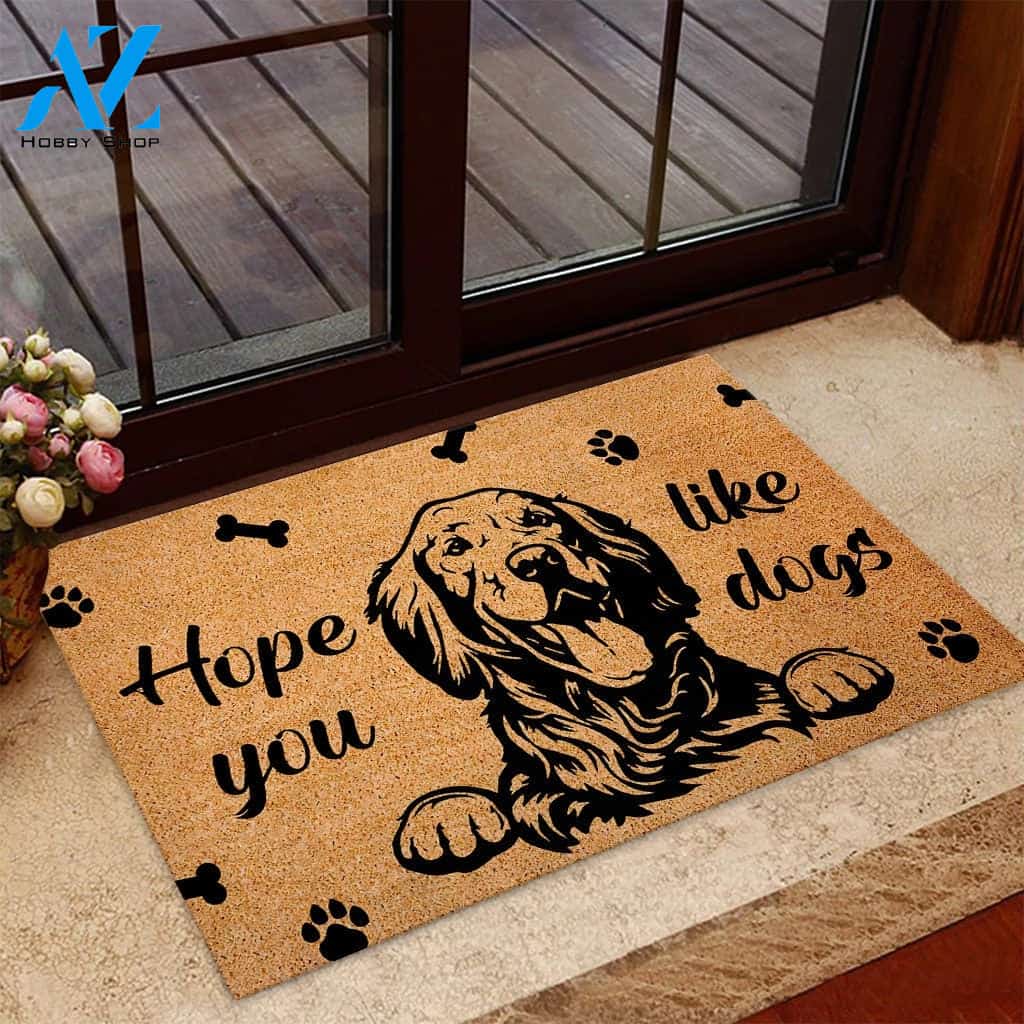 Hope you like dog Golden Retriever Doormat | Welcome Mat | House Warming Gift