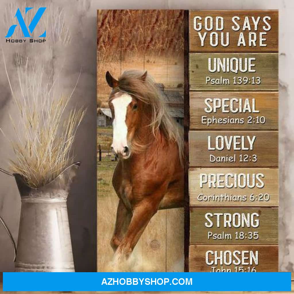 Horse God say you are Canvas And Poster, Wall Decor Visual Art