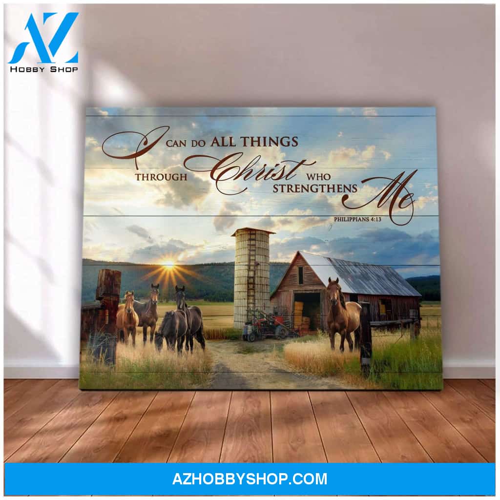 Horse I Can Do Framed Canvas Wall Art