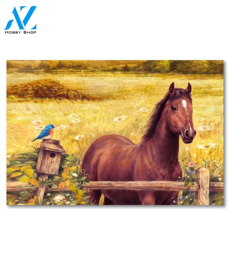 Horse in Meadow Doormat - 18" x 30"