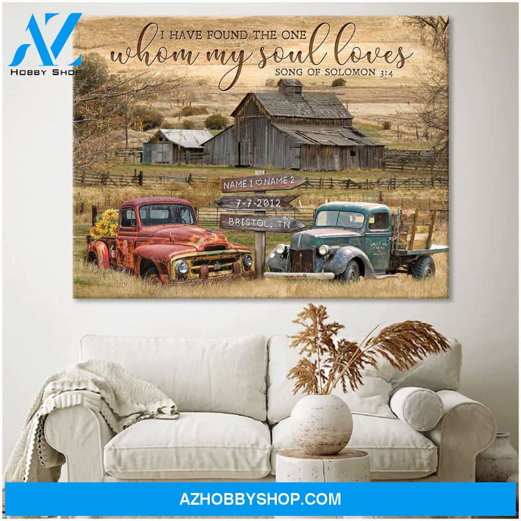 I Have Found The One whom my soul loves Husband and Wife Canvas And Poster, Canvas Painting, Wall Decor Visual Art