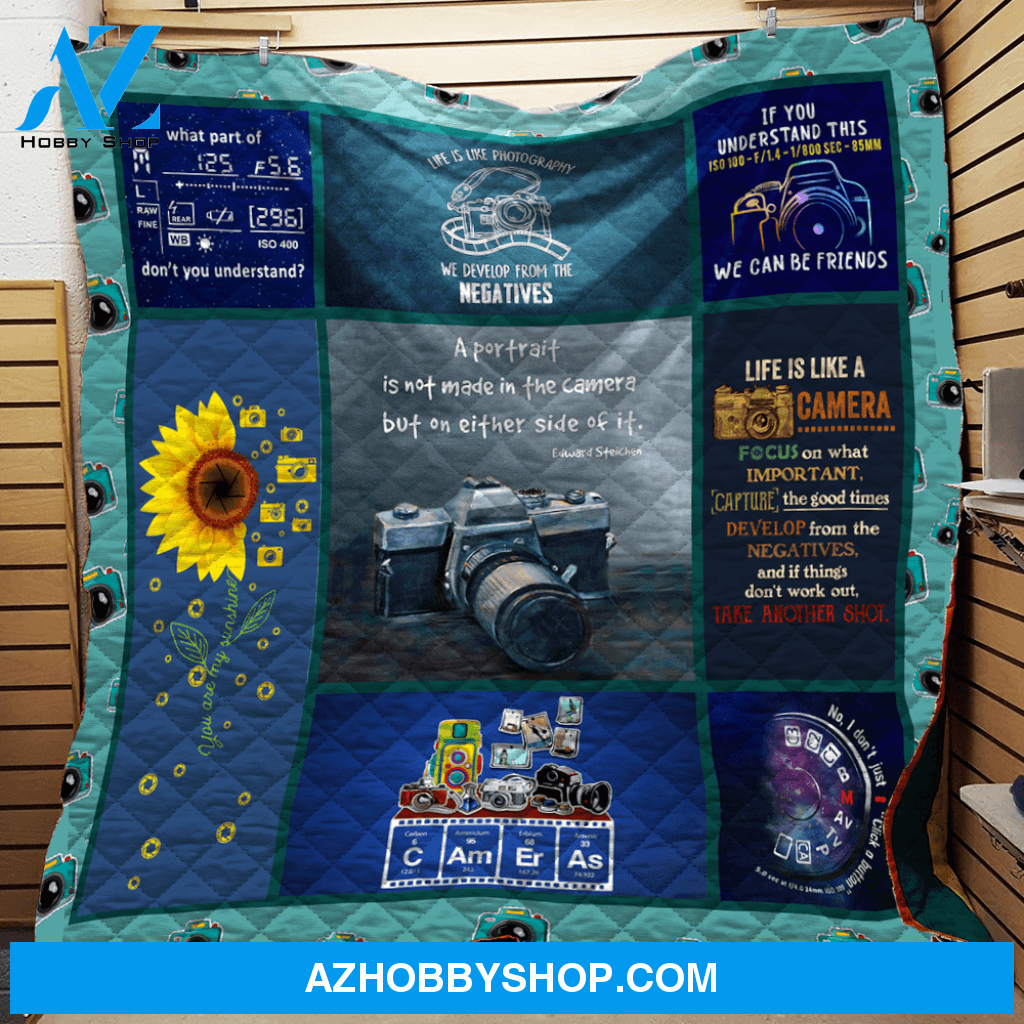 I love Photography Love Camera Fleece Blanket