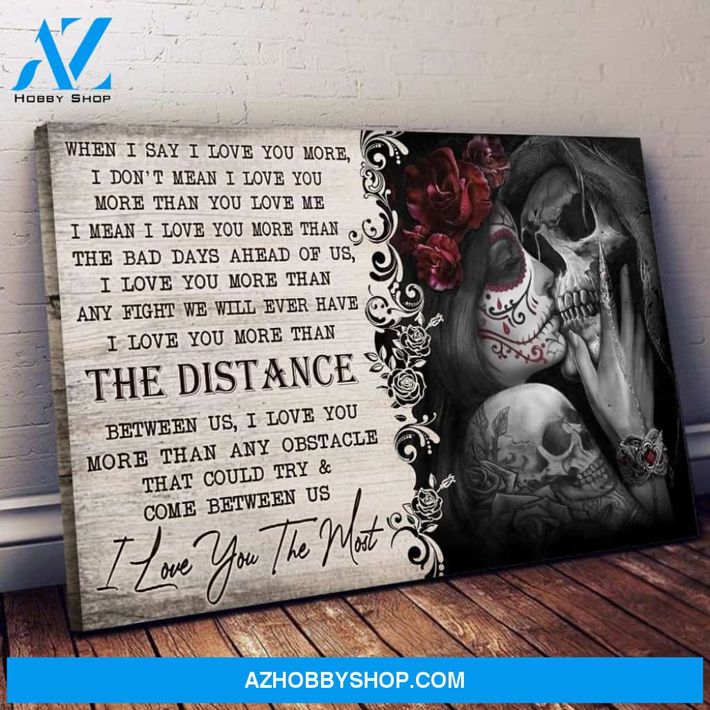 I Love You The Most Landscape Poster Canvas, Wall Decor Visual Art, Art Poster, My Poster Wall