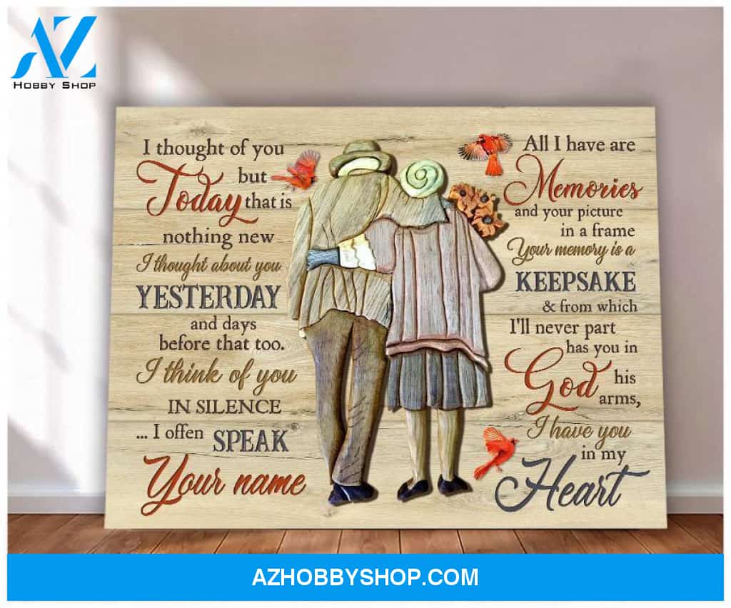 I Thought Of You Today Cardinal Wall Art Canvas