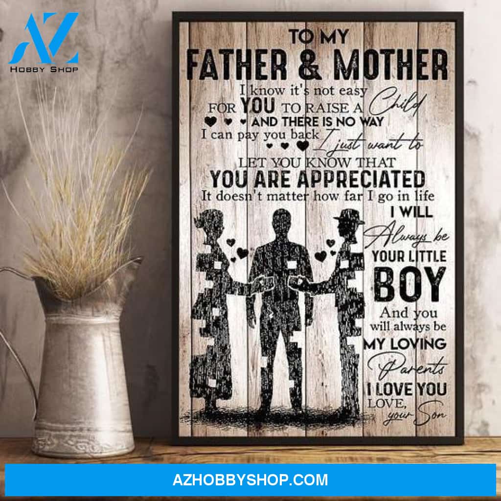 I Will Always Be Your Little Boy Canvas And Poster, Wall Decor Visual Art Gift Father's Day