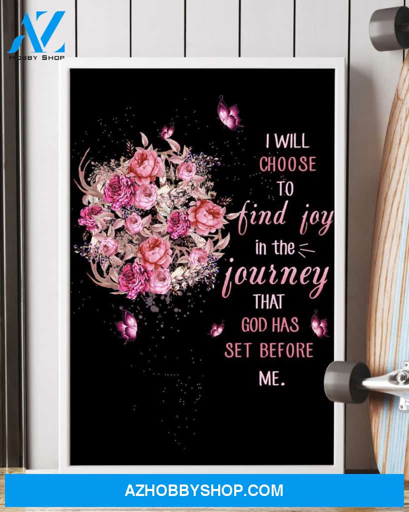 I Will Choose To Find Joy Easter Canvas And Poster, Wall Decor Visual Art, Wall Poster, My Poster Wall