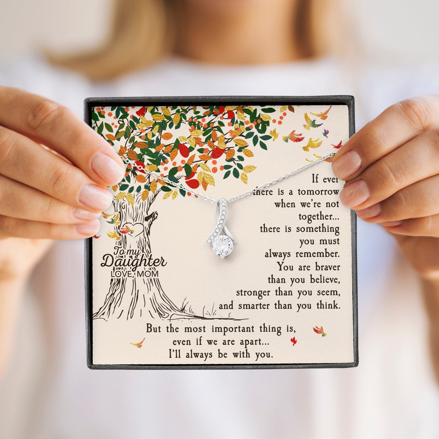 To My Daughter | Be With You Alluring Beauty Necklace | Gift for Daughter from Mom