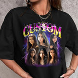 Custom Bootleg Rap Tee, Custom Your Own Bootleg Shirt, Vintage Retro Graphic 90s Tshirt, Custom Photo Shirt, Insert Your Own Design Shirt