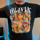 90s Vintage Bootleg Shirt, Custom Bootleg Rap Tee, Custom Face Shirt, Custom Valentine Shirt, Custom Photo Shirt, Custom Girlfriend Shirt