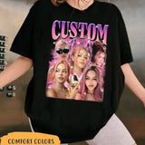 CUSTOM Bootleg Rap Tee Shirt, Custom Your Own Idea Bootleg Shirt, Insert Your Design, Personalized 90S Rap Tee Shirt, Gift for Men Women