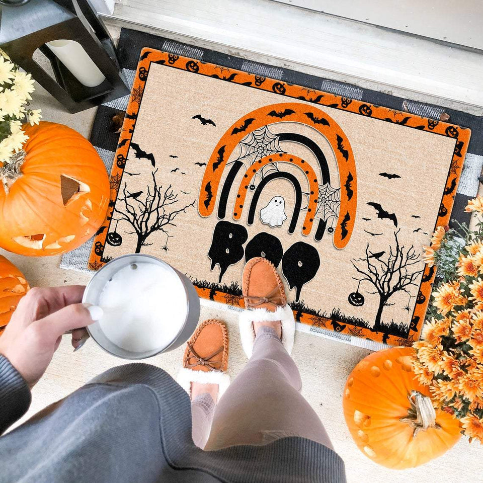 Ghost Boo Halloween Doormat | Best Outdoor Halloween Decoration