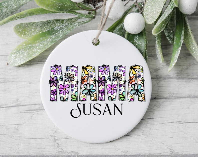Daisy Coffee Ornament, Daisy Mama Ornament, Personalized Gifts For Mom, Mother'S Day Gift, Daisy Gifts Women, Daisy Ornament, Daisy Ornament