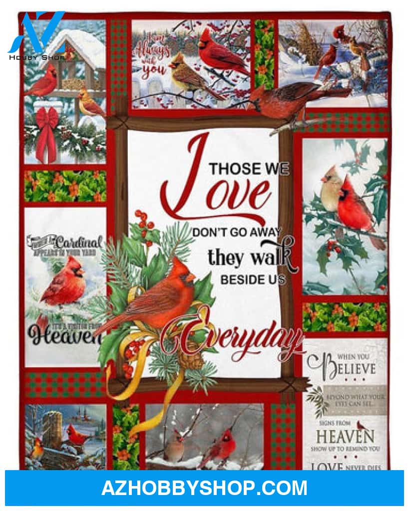 Im Always With You Christmas - Cardinal Gift Fleece Blanket Gift For Christmas Birthday Gift