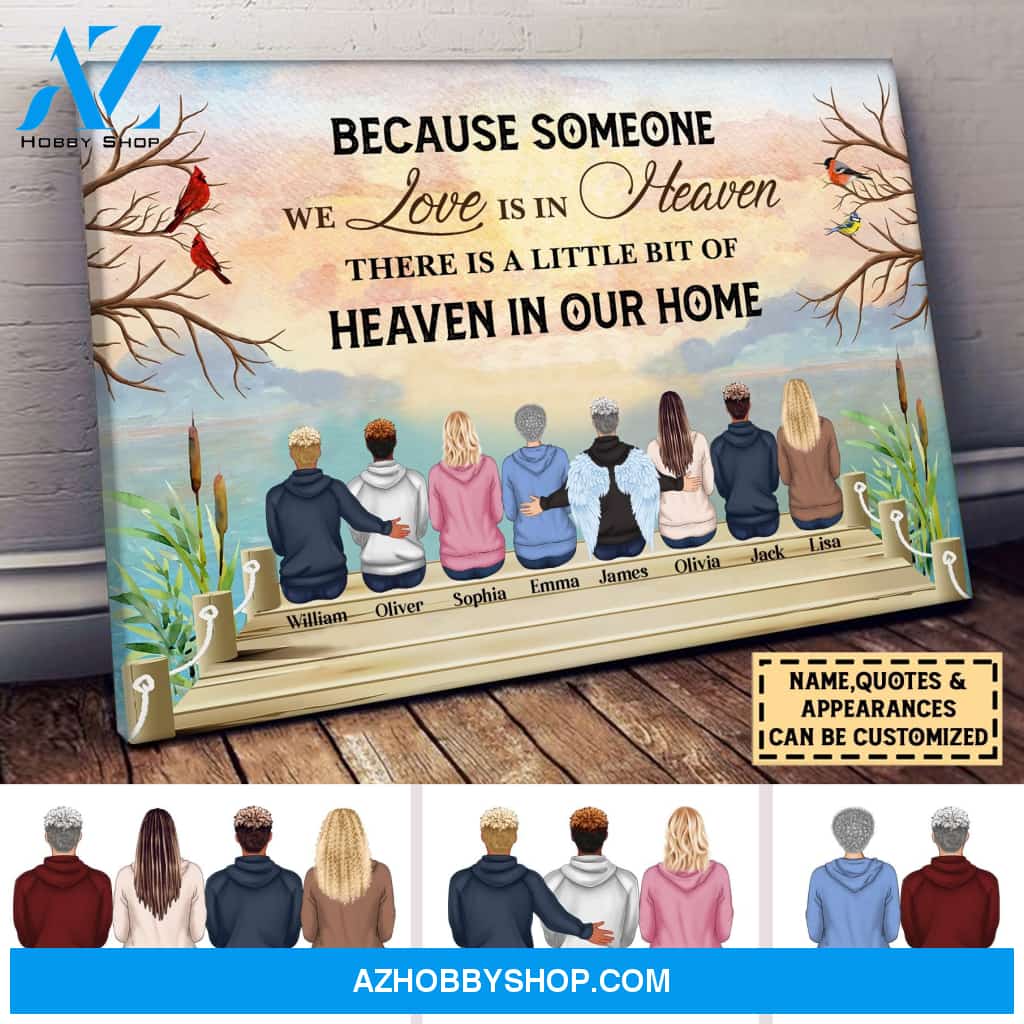 In Loving Memory, Memorial Gift, Personalized Canvas Poster