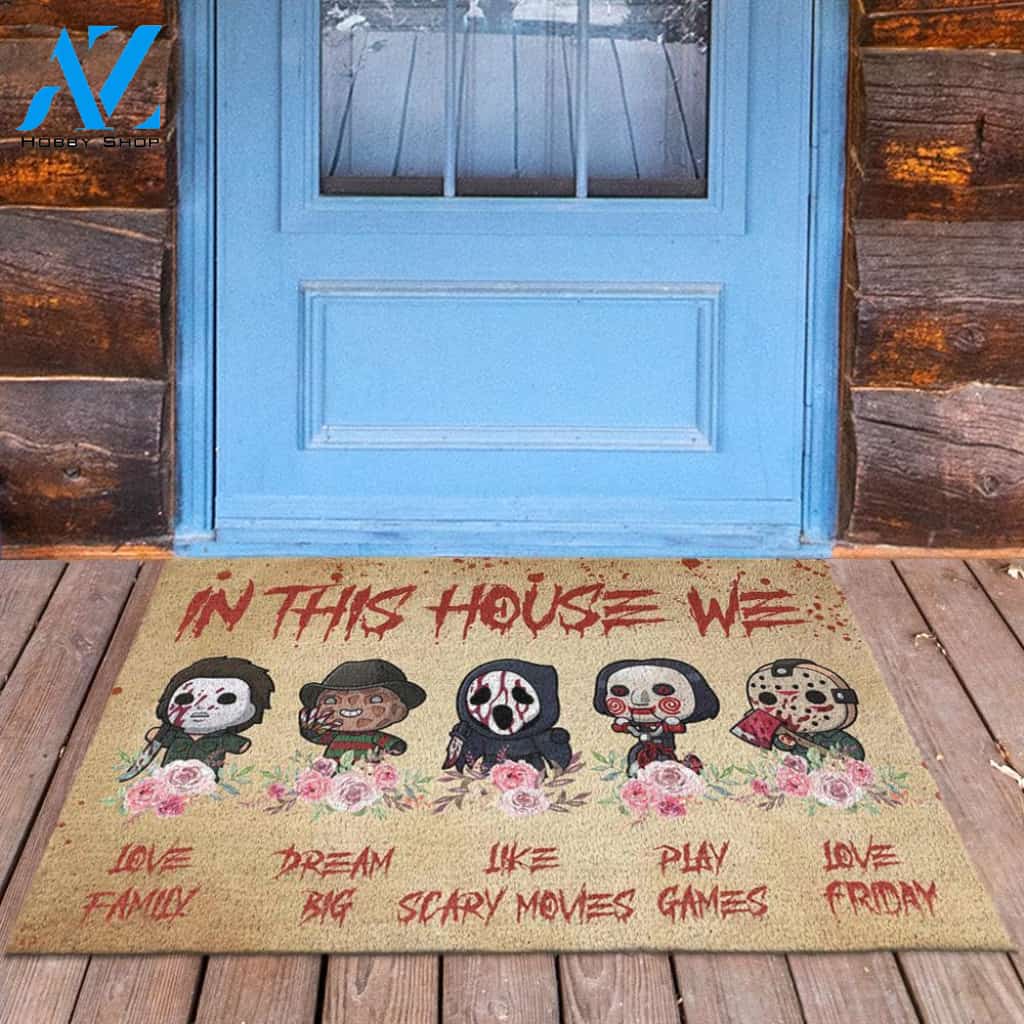 In This House We Love Doormat SK-DM01-Q133S01
