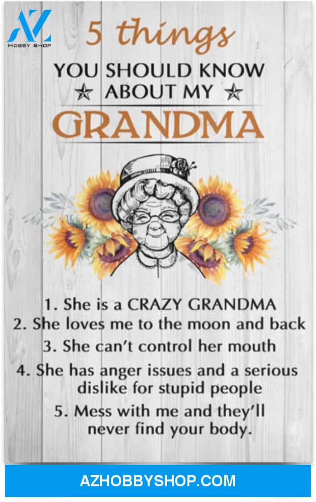 Inspirational Paper Poster To My Grandma Gifts For Grandmother