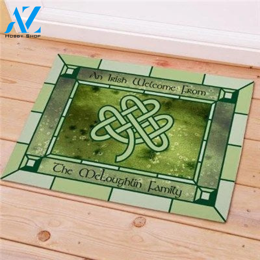 Irish St Patrick's Day Easy Clean Welcome DoorMat | Felt And Rubber | DO1603