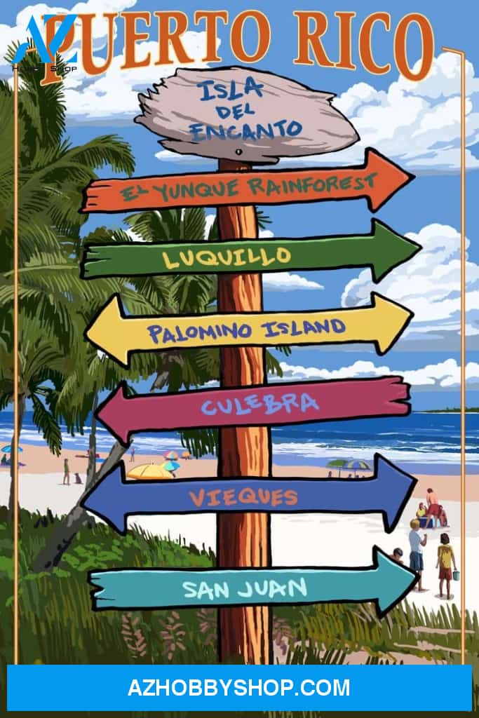 Isla Del Encanto Puerto Rico Destinations Sign