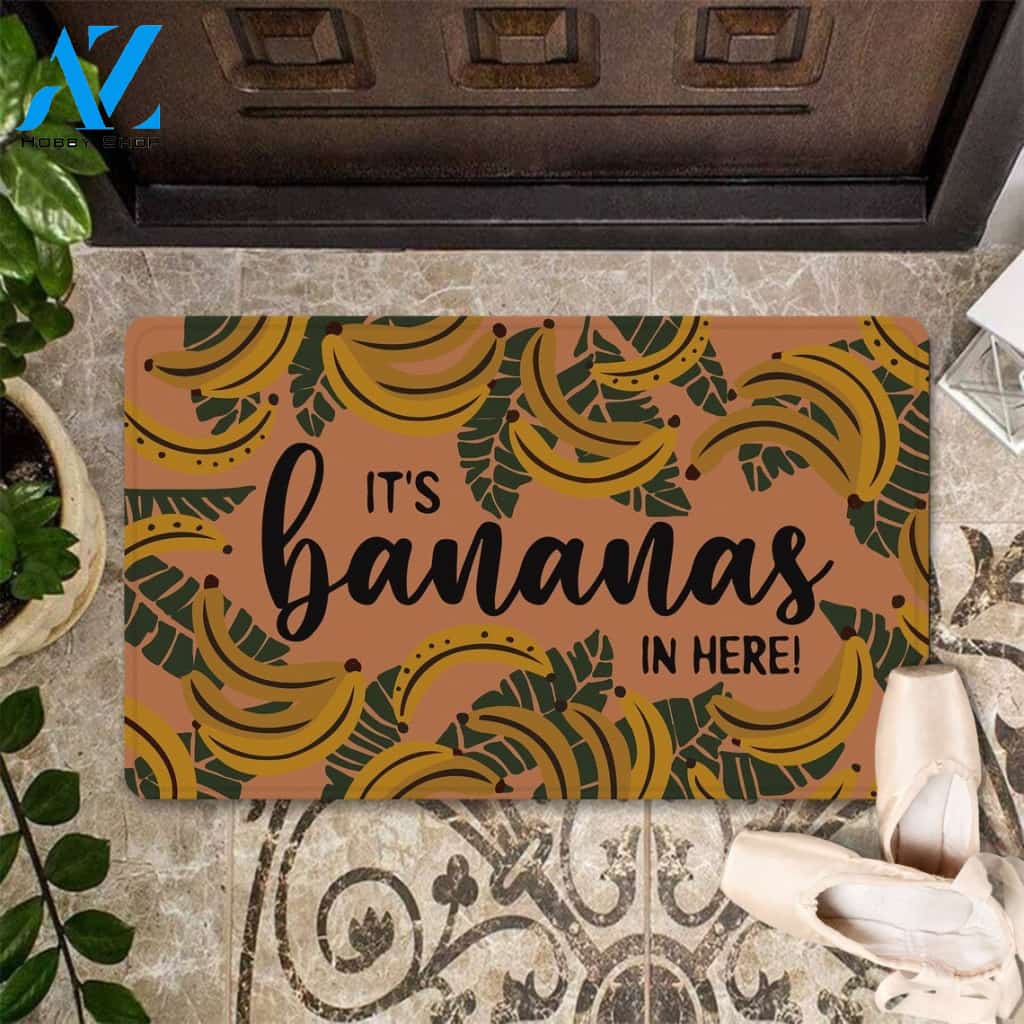 It's Bananas In Here Doormat Welcome Mat Housewarming Gift Home Decor Funny Doormat Gift Idea For Fruit Lovers Gift For Banana Lovers