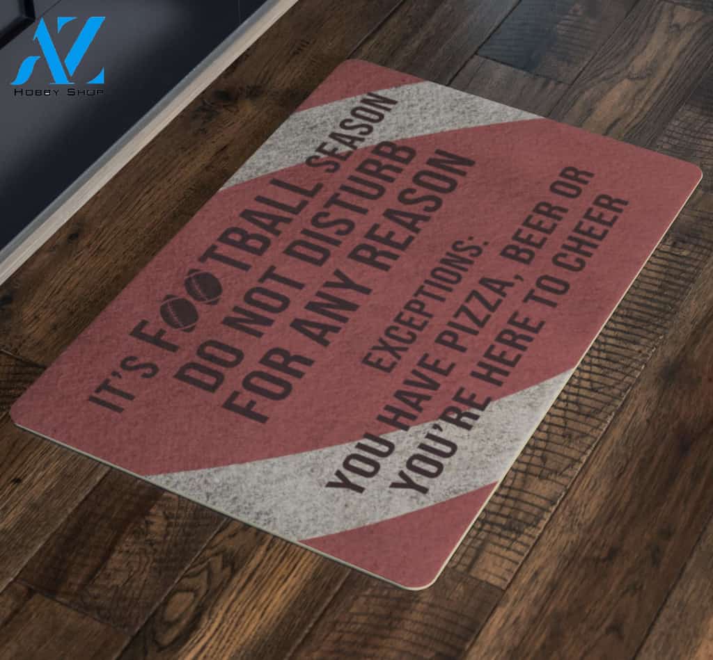 It's Football Season Funny Indoor And Outdoor Doormat Gift For Football Lovers Birthday Gift Decor Warm House Gift Welcome Mat