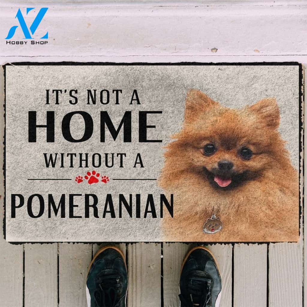 Gearhumans Gearhuman 3D Its Not A Home Without A Pomeranian Custom Doormat