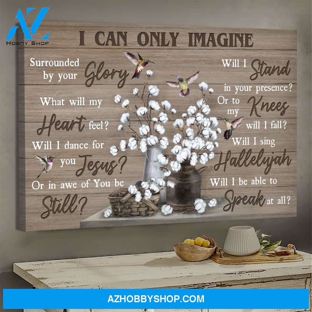 Jesus - Cotton flower - I can only imagine - Landscape Canvas Prints, Wall Art