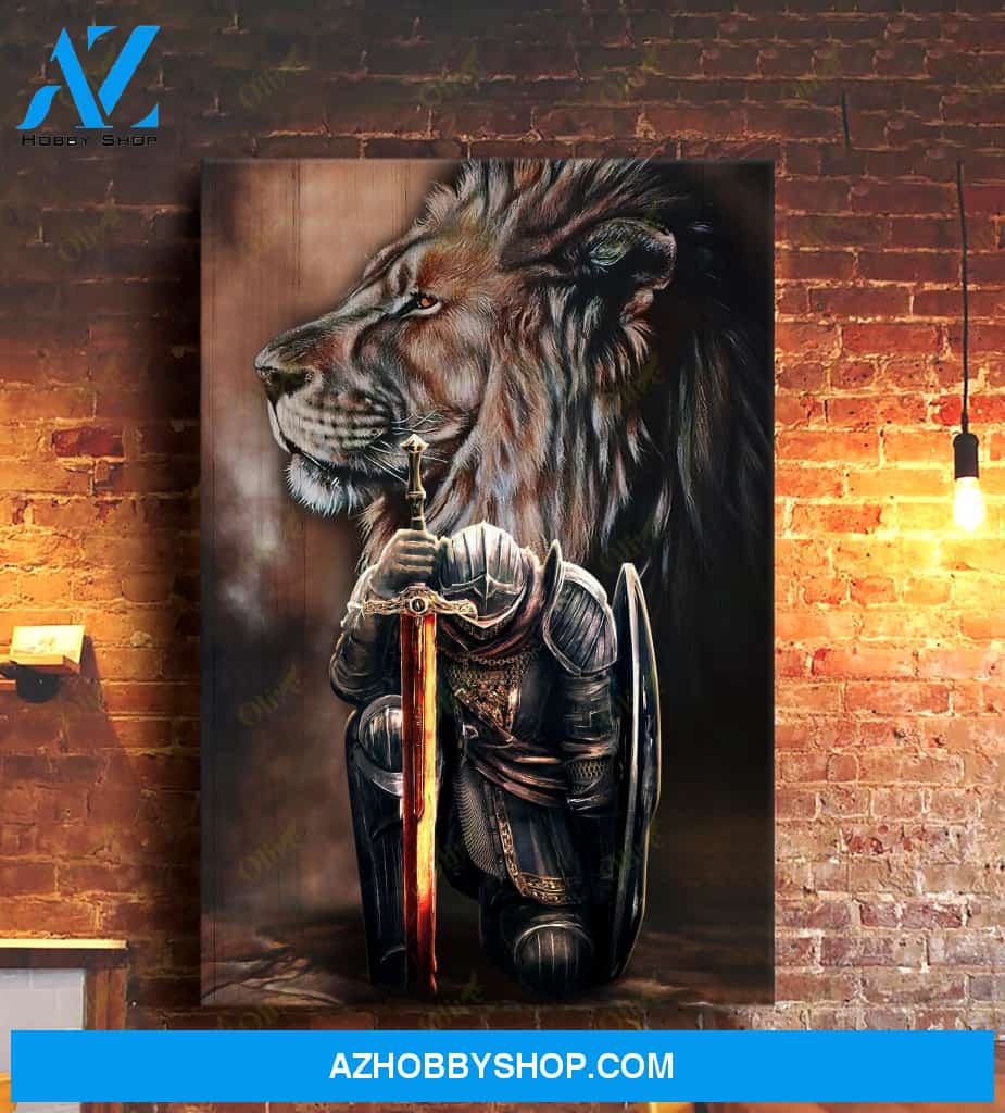 Jesus - Lion - I am the storm - Portrait Canvas Prints, Wall Art
